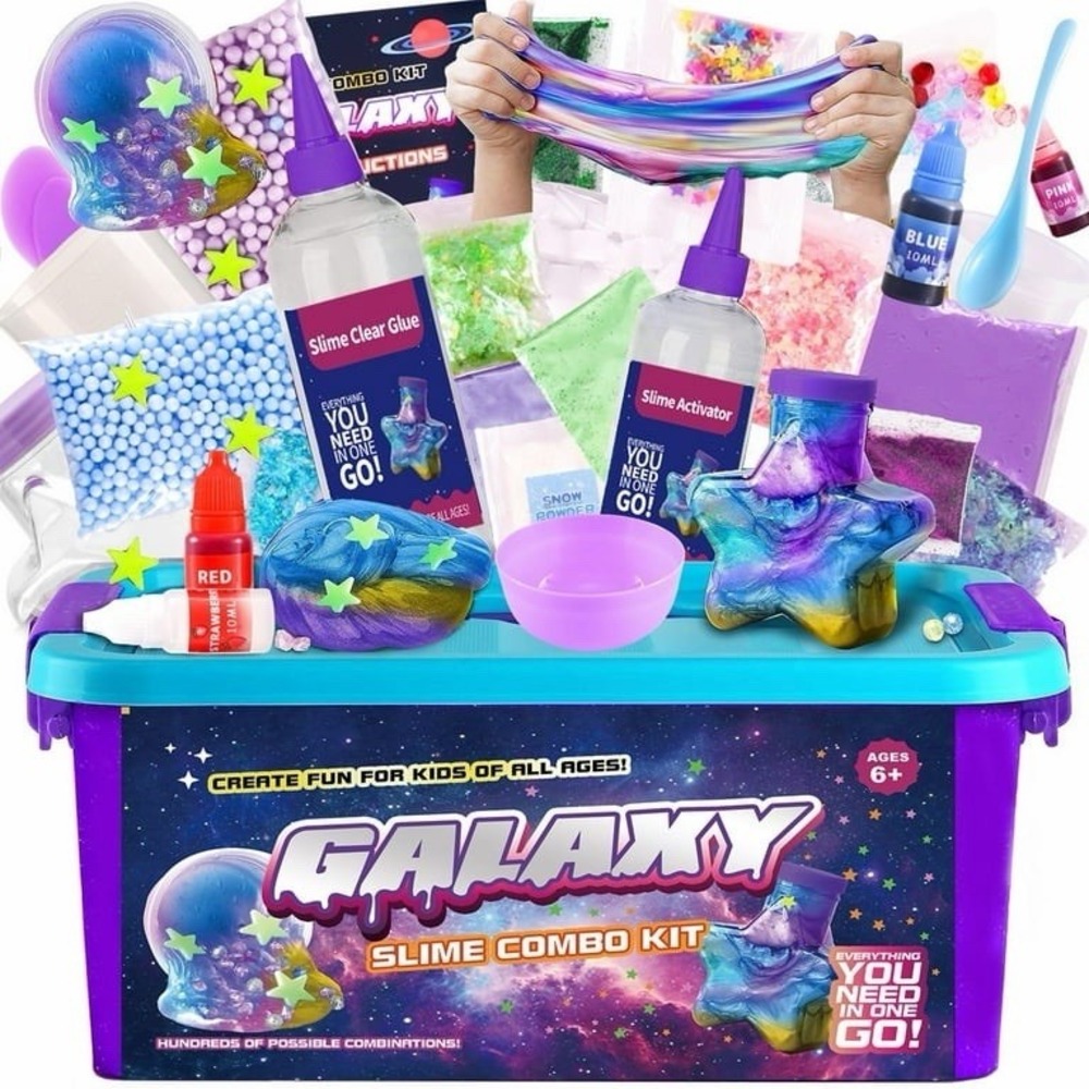 Toy Galaxy Slime Kit For Boys Girls 10-12, Funkidz Ultimate Metallic S